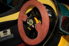 Steering wheel close up