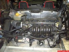 Rear clam off, K-series still in place