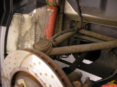 Rear suspension work.