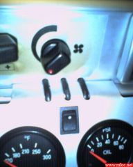 Gauge fitted on the dashboard