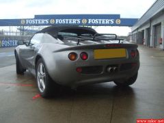 Rear view of car....with regulation luggage rack!