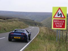 A completely empty Snake Pass; Reduce Speed Now ;-)