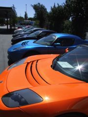 Teslas in a row