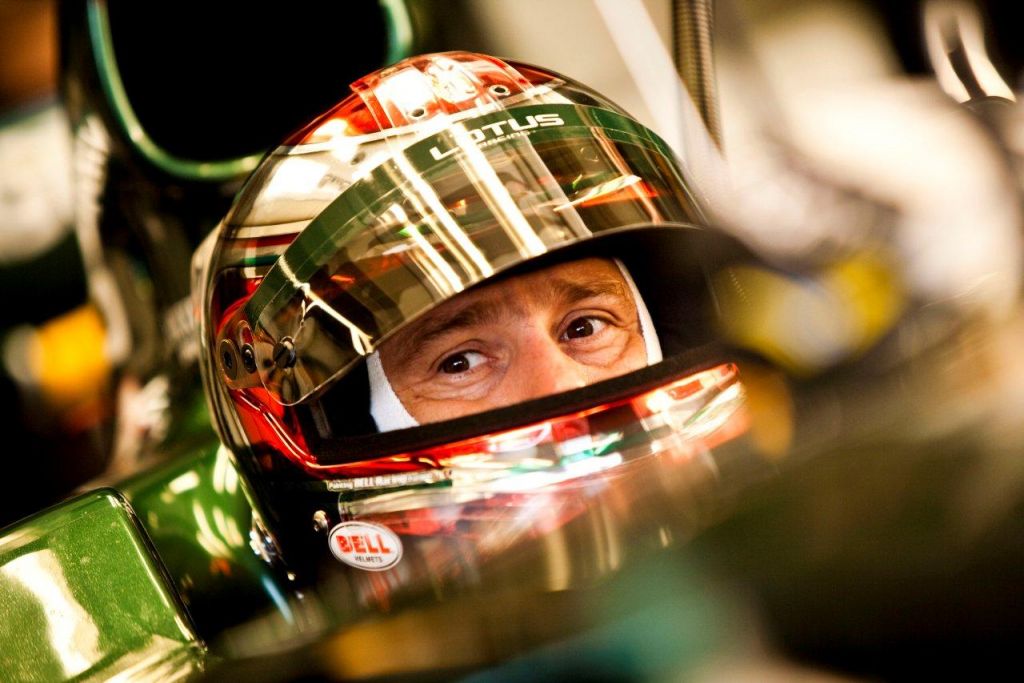 Lotus Racing Jerez Test Day 4 Jarno Trulli in cockpit in gar