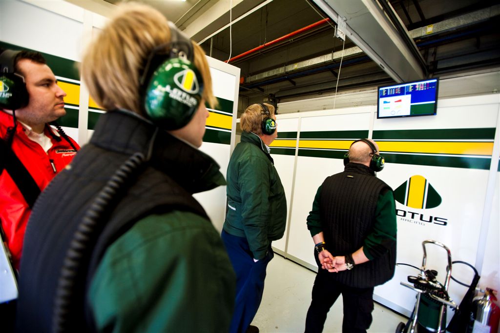 Lotus Racing Jerez Test Day 4 in team garage 6.jpg