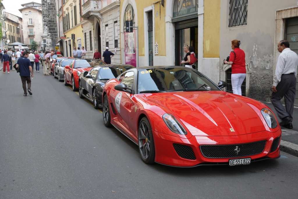 Photo13   Brescia   Row Of Ferraris