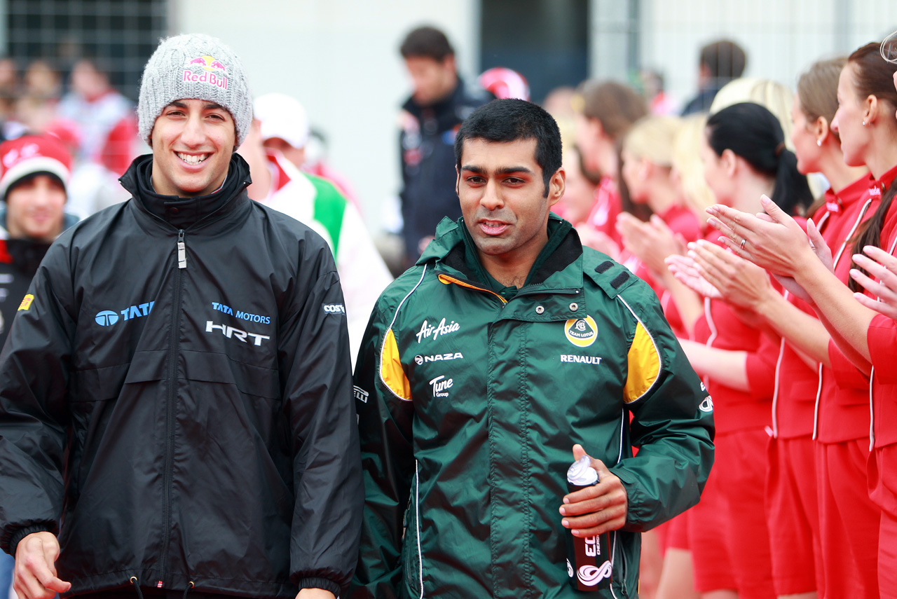 5970207234 d91aa85fcb Daniel And Karun On their Way back from The drivers parade O