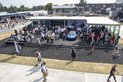 Chapman, cake and Champagne for Lotus 70th celebrations at Goodwood Festival of Speed