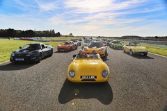 Lotus paints Hethel green and yellow at 70th anniversary party