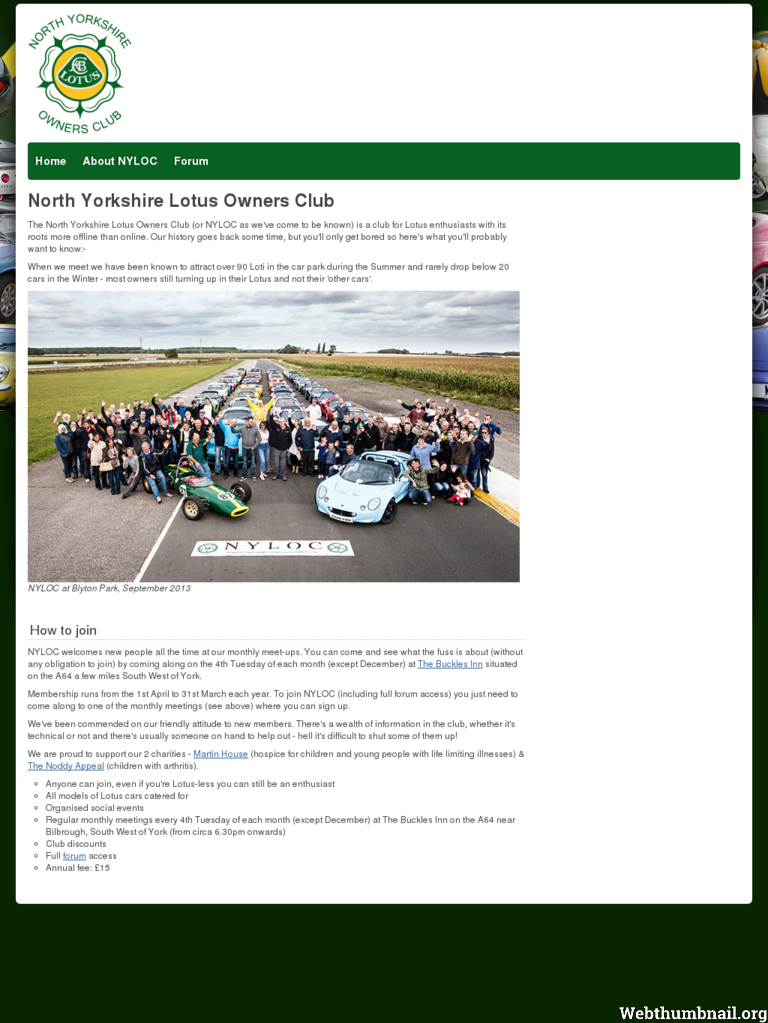 More information about "North Yorkshire Lotus Owners Club"